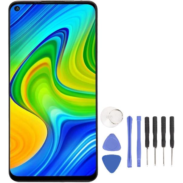 LCD Screen Replacement for Redmi Note 9 and for Redmi 10X 4G, 6.53 Inch Touch Screen Digitizer Assembly Kit with Frame and Repair Tools