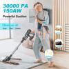 Aspirateur à main UMLO V11, filtration quintuple haute efficacité, nettoyage sur plusieurs types de surfaces bleu-gris