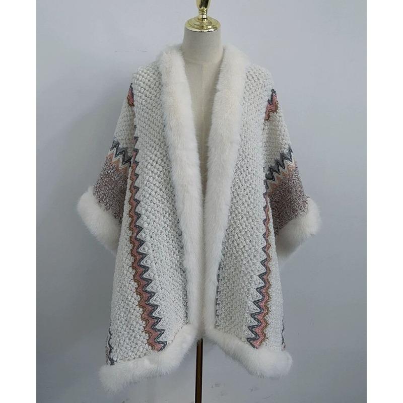 DX ~~~ Меховая шаль, женский наряд, зимний новый модный зарубежный высококачественный шарф из лисьего меха, толстая накидка