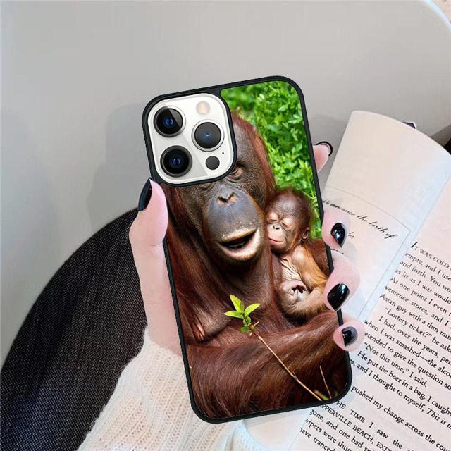 NEW ORANGUTAN monkey BABY Phone Case Cover For iPhone 17 Air 15 16 14 13 12 Pro Max 11 Pro Max Plus Coque Shell
