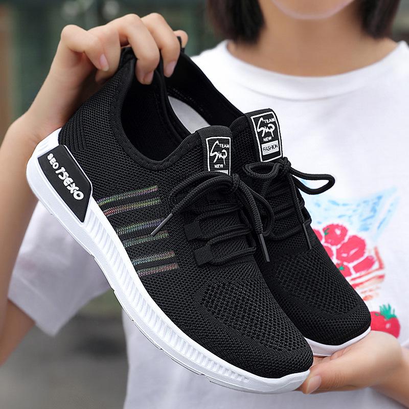 Обувь Женская Новая женская обувь Кроссовки с дышащей сеткой Повседневная спортивная обувь Женская
