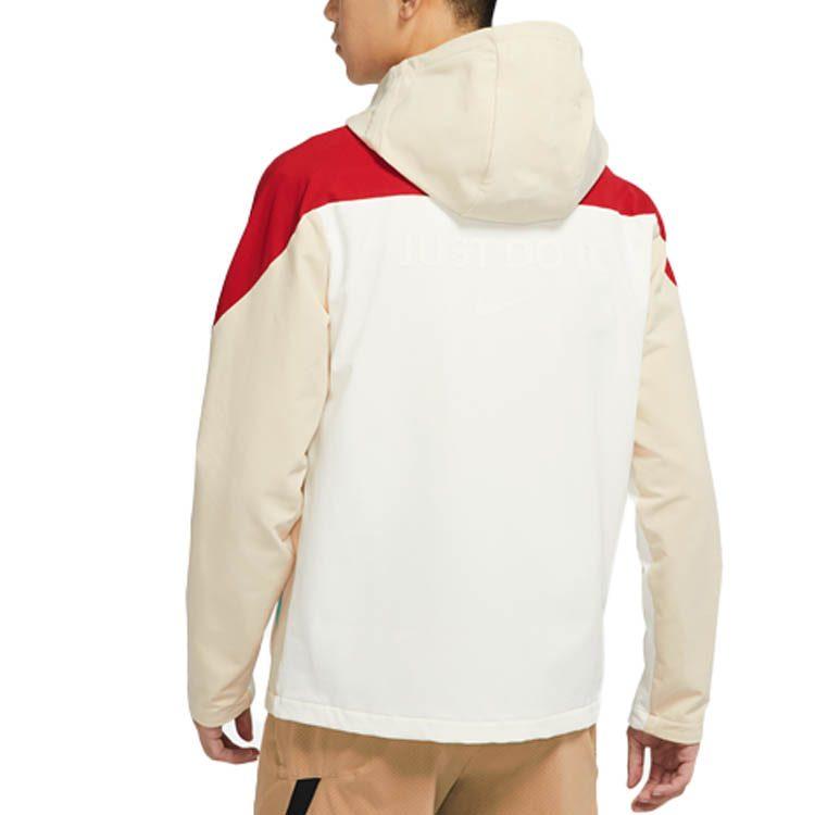 Nike Куртки Мужские Парус Белый С капюшоном Умеренный Другое DQ5064-133