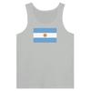 Débardeur - Drapeau de l'Argentine - Gris - 100% хлопок - Coupe ajustée - Mixte