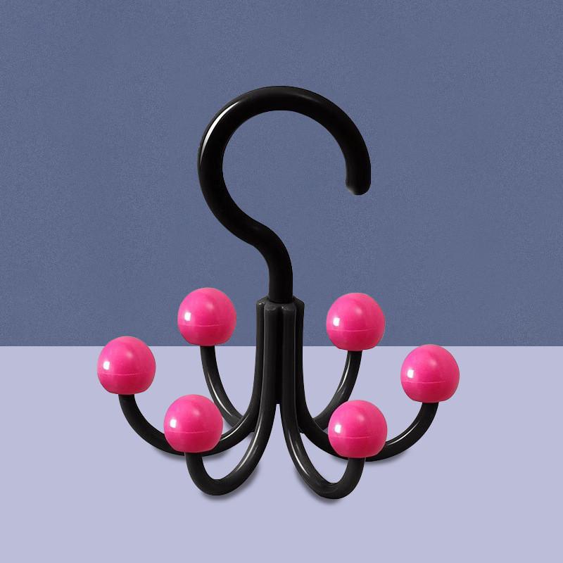 Многофункциональный крючок с шестью когтями и вращающимися когтями для хранения дома и в общежитии