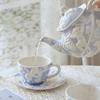 Angel Relief Retro Ceramic Teapot Tea Set Afternoon Tea Coffee Cup Plate European Palace Style Dish Kettle Set Household