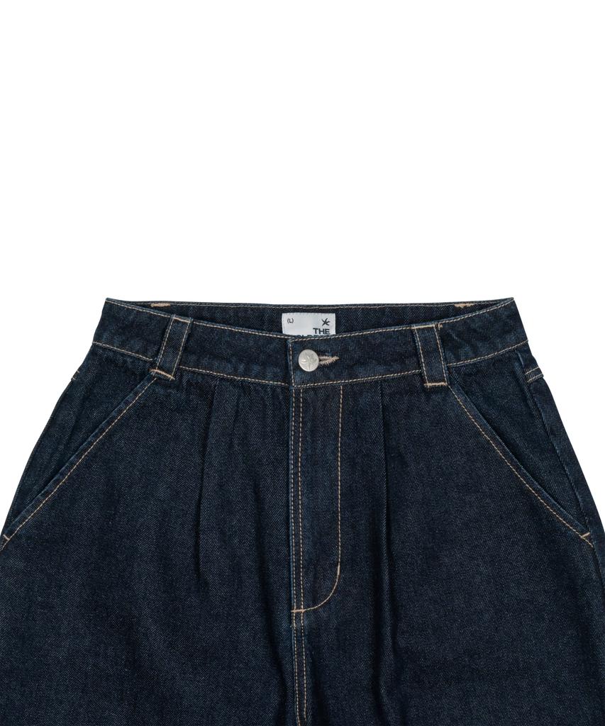 THE COLDEST MOMENT Tcm Starfish Denim Half Pants (Blue)