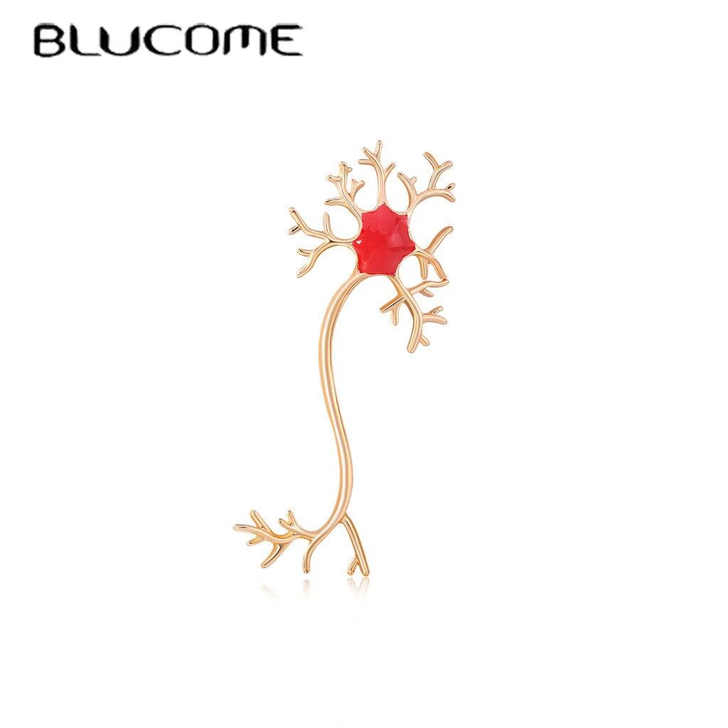 Blucome Новое поступление, специальный дизайн, броши с нервными клетками для женщин, эмалированная брошь из сплава, булавка для корсажа, аксессуары для воротника костюма