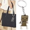 Vintage Robot Keychains For Men And Boys Metal Robot Charms Funny 3D Accessories for Birthday Or Christmas Gifts