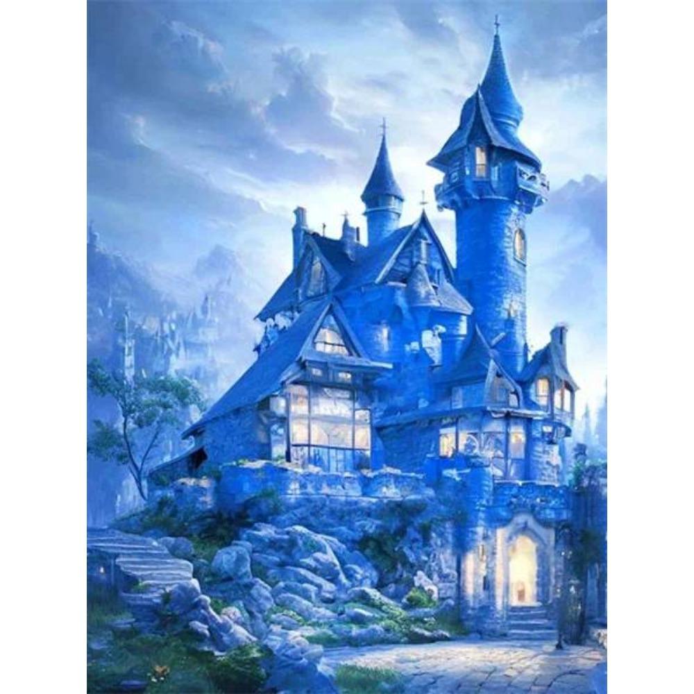 DIY полная круглая алмазная живопись вышивка крестиком 3D милый котенок животное сцена домашний деко художественное здание алмазная живопись 5d алмазная живопись