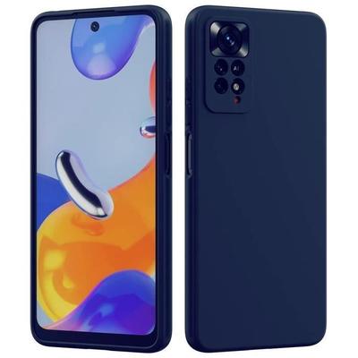 Чехол Силиконовый - E.F.CONNECTION - Xiaomi Mi 11 Pro - Мягкий - Темно-синий - Ударопрочный