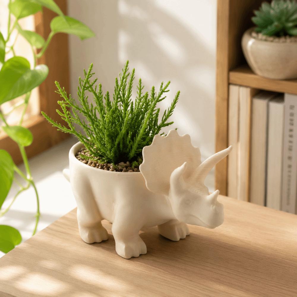 Desktop Decoration Dinosaur Flowerpot Funny Plant Planting Pot Creative Small Storage  Office
