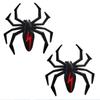 2Pcs Black Spider Emblem Badge Sticker Spider shape Self Adhesive Black Spider Badge  Car