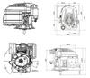 Loncin LC1P65FE-B lawnmower engine, shaft 22.2x62 mm, 4 HP