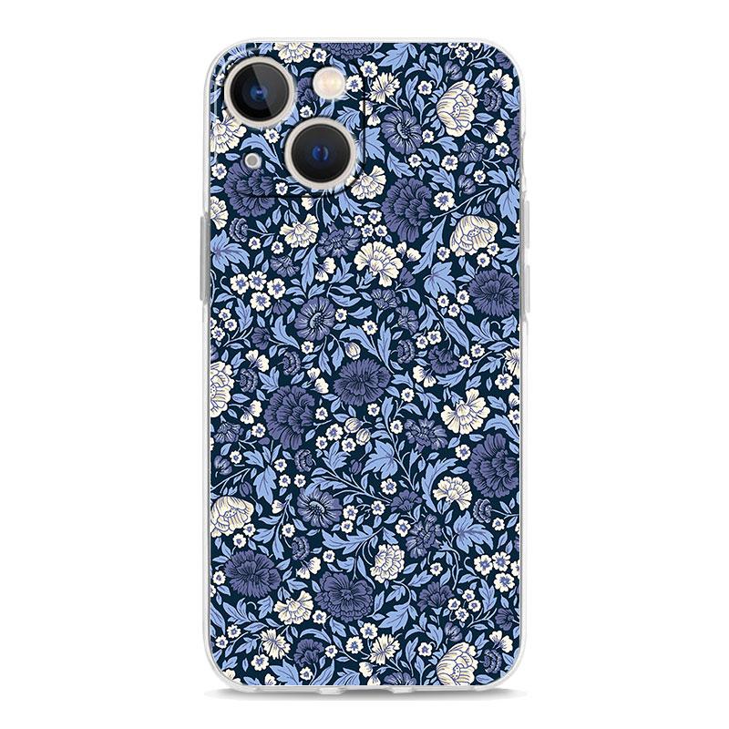 Чехол для телефона iPhone 17 Чехлы iPhone Air 16 15 12 13 14 Pro Max 7 8 Plus 16Pro iPhone11 Прозрачный Мягкий Чехол цветочный дизайн