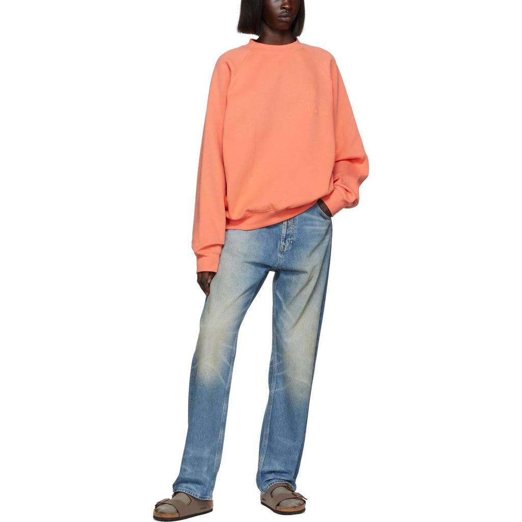 Fear of God Essentials Женские топы с круглым вырезом Коралловый Оранжевый 192SU222042F
