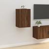 816670 vidaXL Wall-Mounted TV Cabinet Brown Oak 40x34.5x60 Cm
