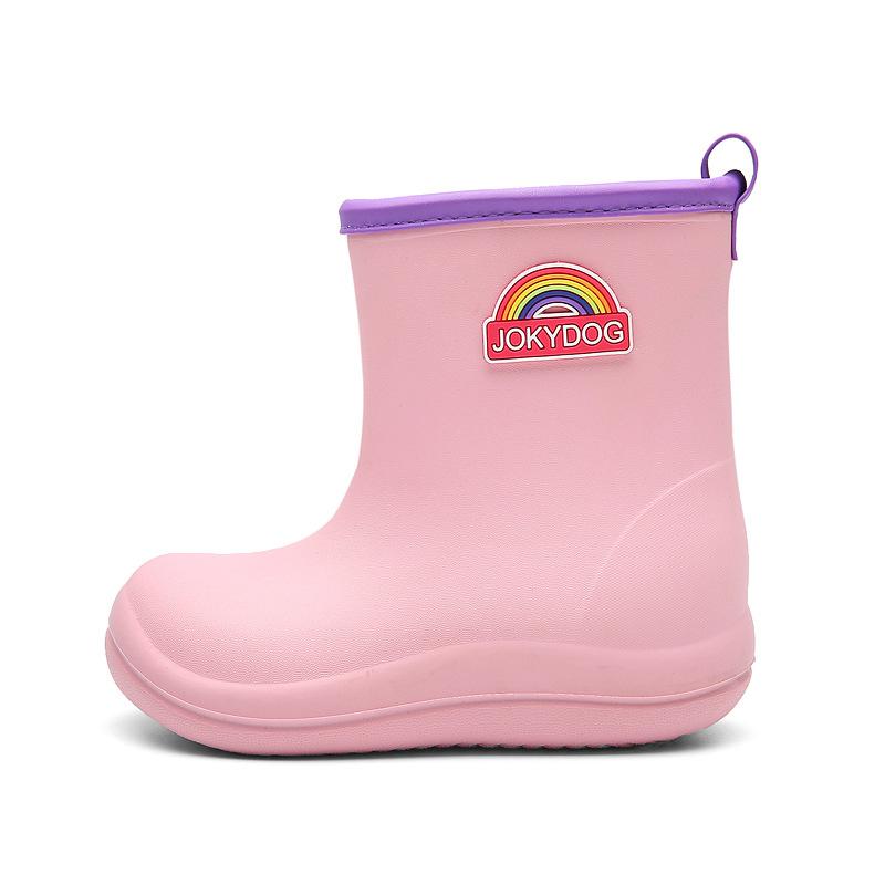 Детская водная обувь для младенцев, резиновые сапоги, непромокаемые, нескользящие, для детей среднего и старшего возраста