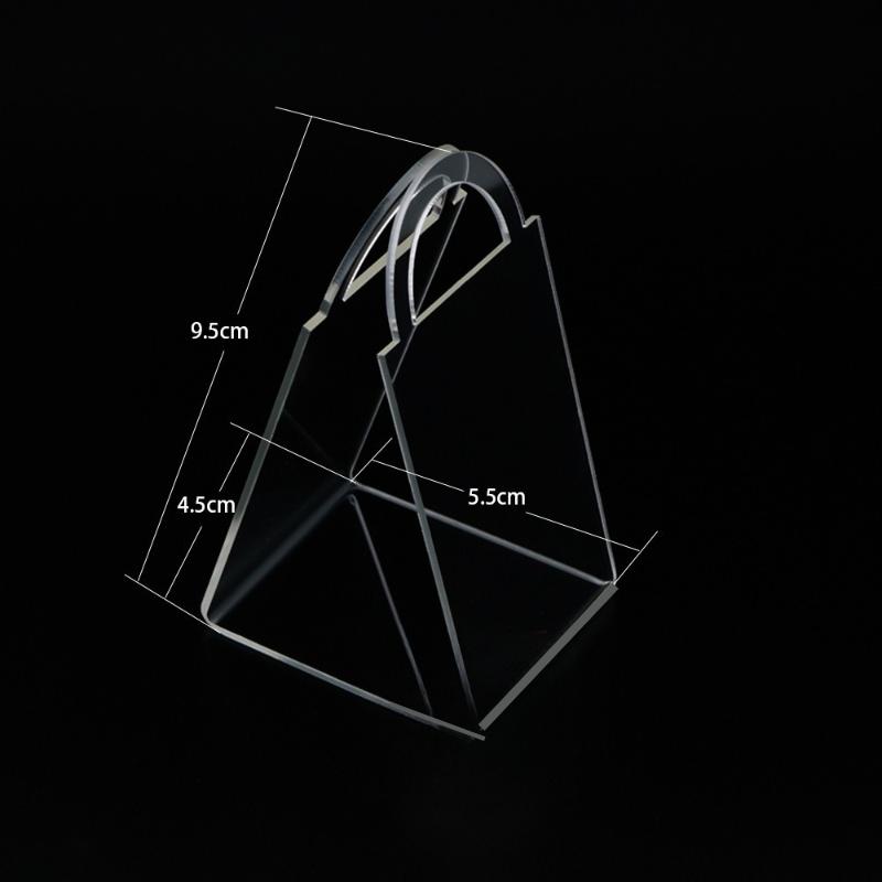 13 шт. Прозрачные акриловые пакеты для конфет Свадебная вечеринка Высококлассное оформление стола Пластиковая треугольная корзина с ручкой Подарочная коробка