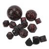 15Pcs Polyhedral Dice Set Acrylic D3 To D100 Table Gaming Dices for Role Playing Table Games Party