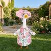 with Umbrellas Porch Goose Outfit Decorative Goose Statue Costume Lawn Goose Clothes  Celebration