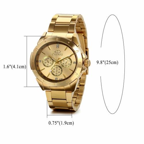 JewelryWe Men's Analog Watch, Waterproof, Stainless Steel, Made In Japan Quartz Movement, Round Shape, Formal, Business Fashion, Men's Accessories, Go