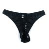 High-Quality Man Underwear Sexy Fishnet Open Crotch Briefs Thong T-Back G-String