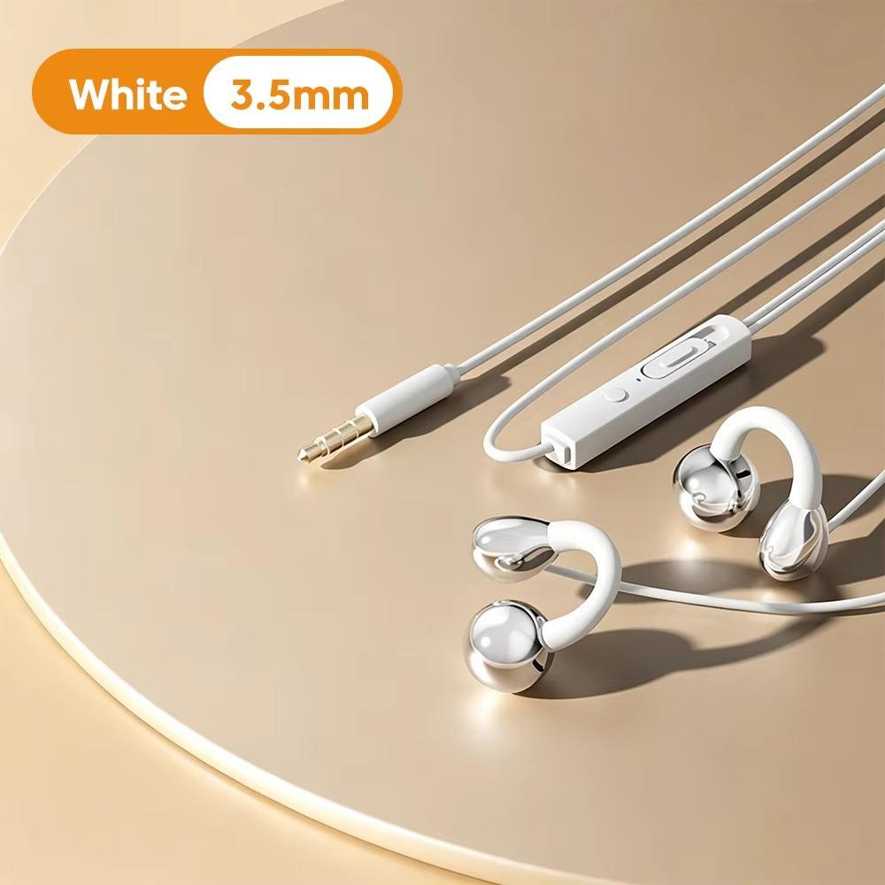 HiFi Ear Clip Headphones Ear Clip Type Not In Ear Headphones With Mic Wired Headphones Sport Use