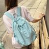Однотонный рюкзак-мешок Легкий Большой вместимости Дорожный рюкзак Студенческая школьная сумка