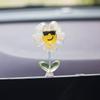 2PCS Car Console Spring Decoration Creative Car Fun Expression Decoration Cure Car Shaking Head Small Decoration
