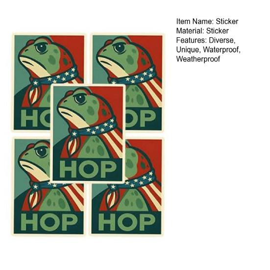 Набор наклеек «Портлендский лягушонок-протестующий» Водонепроницаемые виниловые наклейки на бампер Портленд Ярость Сопротивление Юмор Лягушки