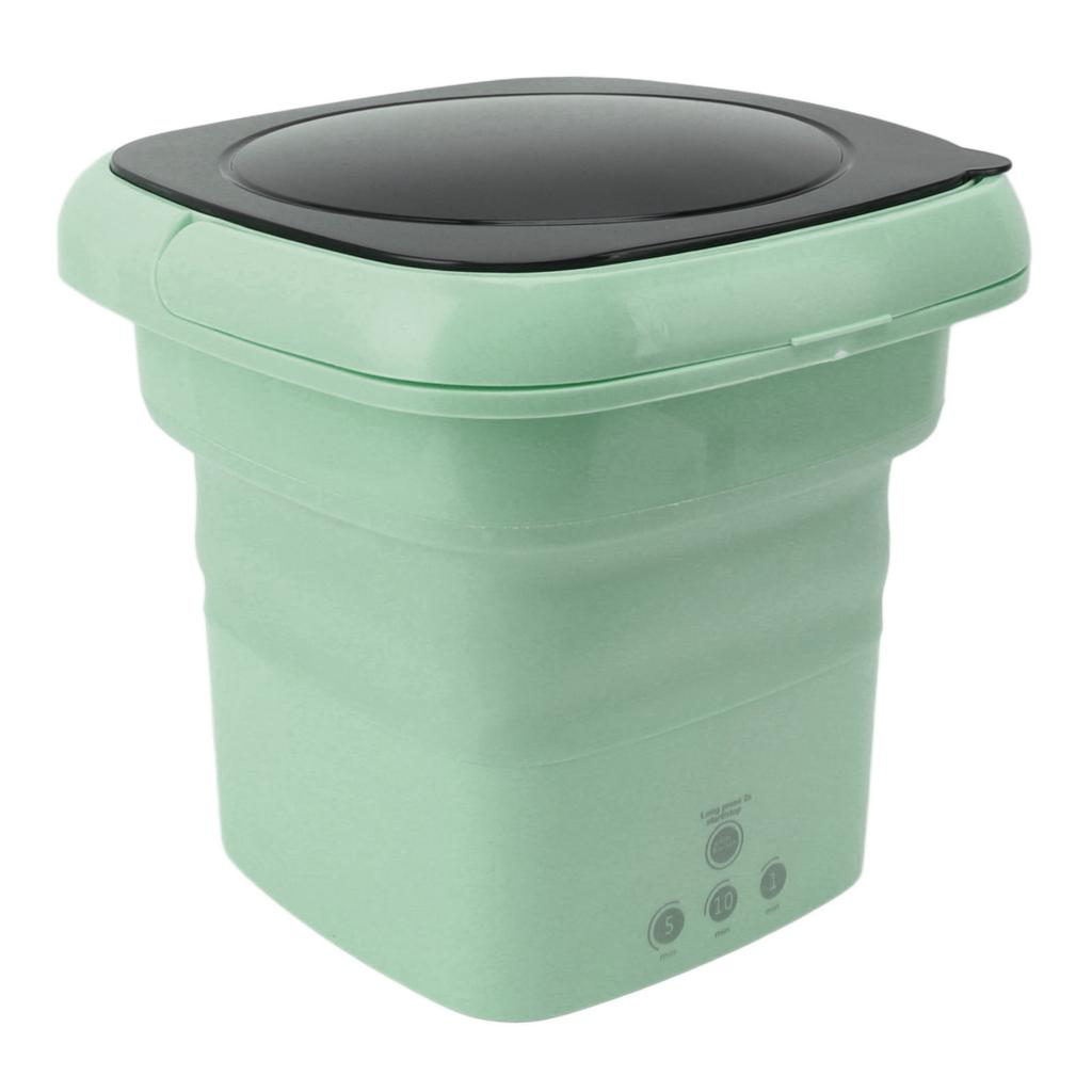 Foldable Washing Machine Mini Portable Bucket Laundry Washer with Black Lid for RV Travel Apartment