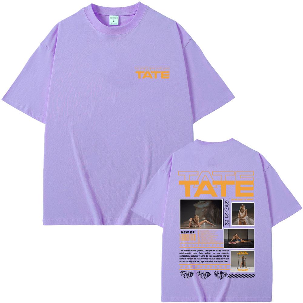 Tate Mcrae Music Album T-shirts So Close To What Miss Possessive World Tour 2025 T-shirt Men Women Fashion Casual T Shirts Tops