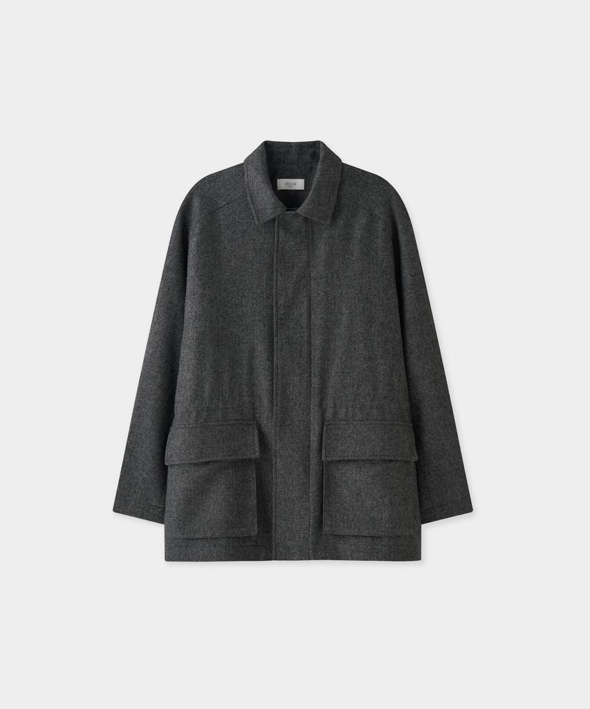 JRIUM Marcel Raglan City Jacket Herringbone Black