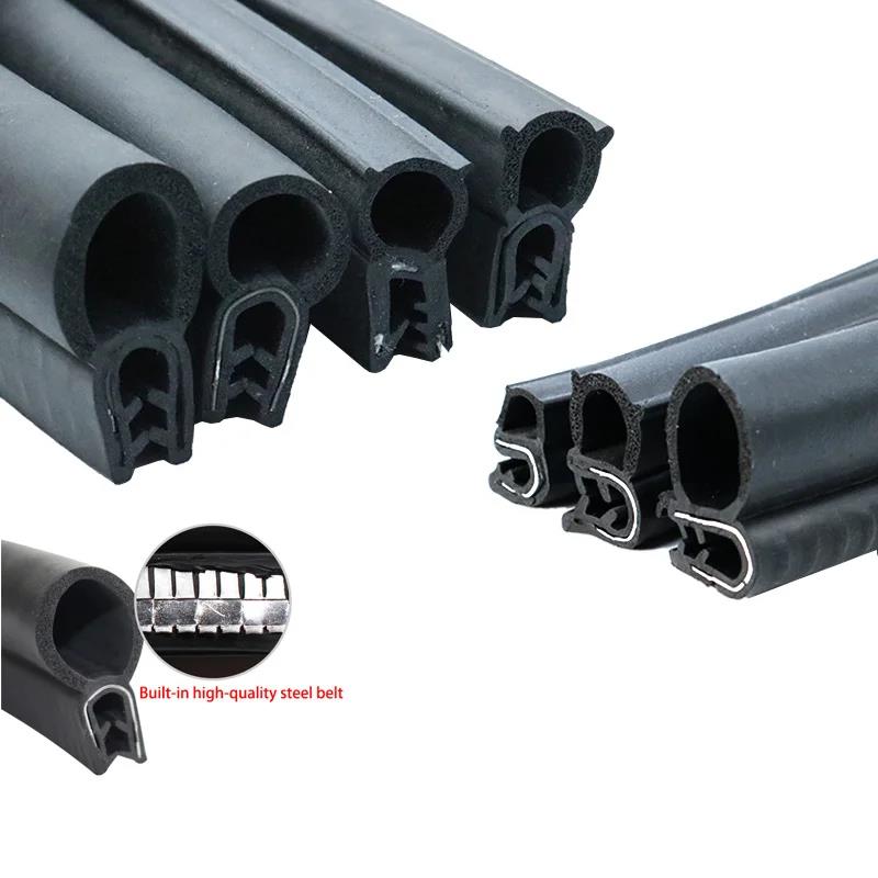 1/3/6/12M Door Edge Guard Rubber Sealing Strip U Type Hardwearing Car Ship Dustproof Trim Soundproofing Waterproof Sealing Parts Hoses Windshield