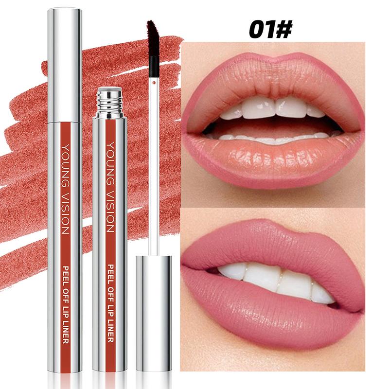 Розовый отшелушивающий карандаш для губ, водостойкий, натуральный, матовый, контурный, тату, пигмент для губ, отрывная помада, макияж