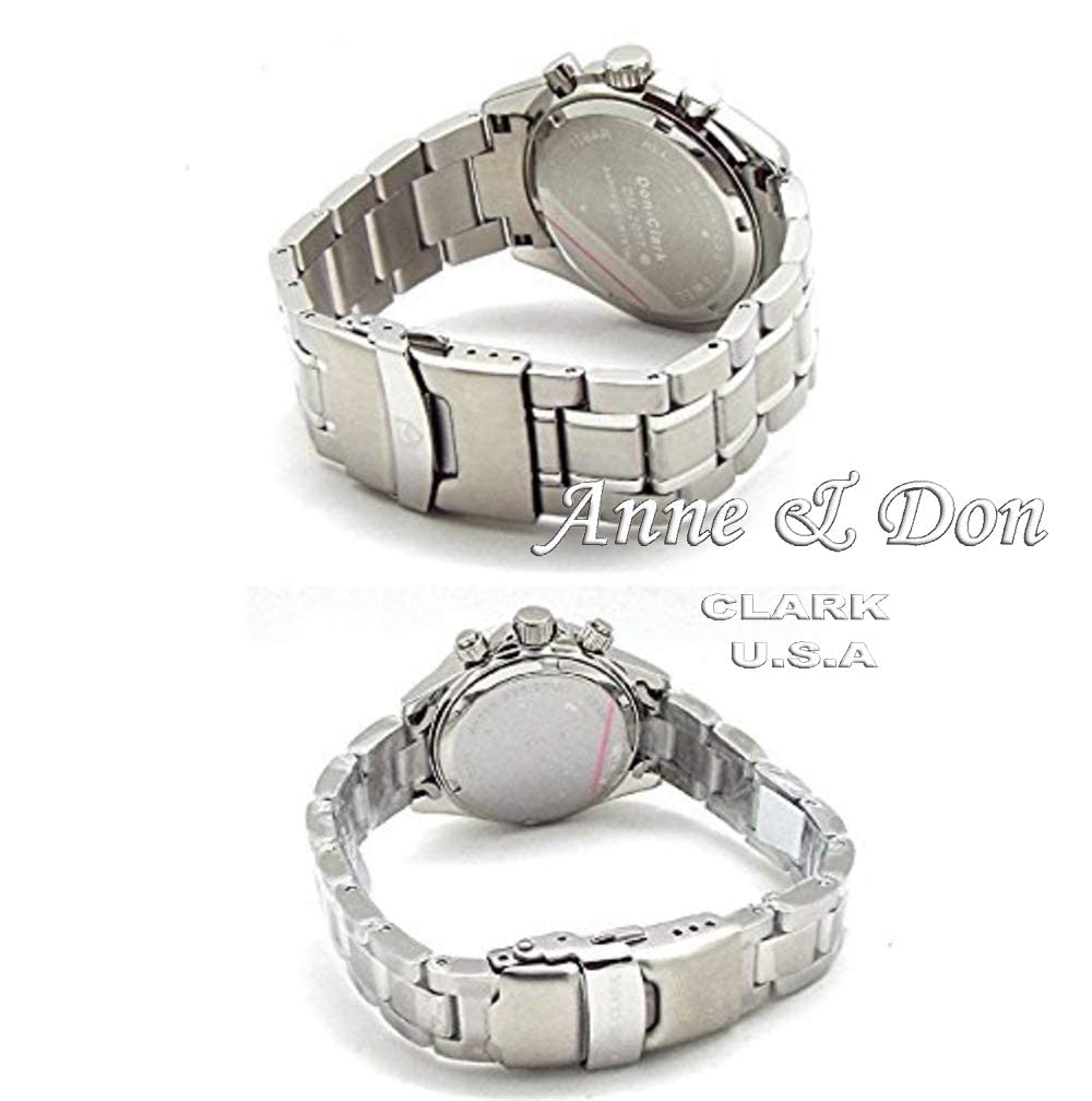 Limited Edition Pair Watches Anne Tachymeter Chronograph with Natural Shell Stainless Set of Includes Pair Box and Strap Adjustment [Dan & Clark].