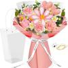 Handmade Knitted Yarn Bouquet: Crocheted Roses, Lilies, Tulips, and Gesang Flowers for Valentine's Day