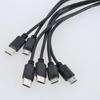 Эффективный USB-кабель для зарядки, шнур питания с разъемами USB 5Pin и Type C для одновременной зарядки шести устройств