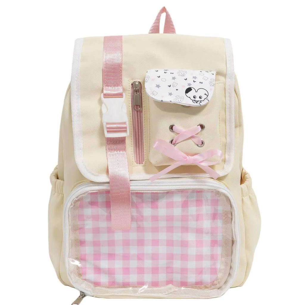 New Y2K Ita Backpacks Cute Girls Transparent Bags Students DIY Display Schoolbag Large Capacity Rucksacks Casual Travel Knapsack