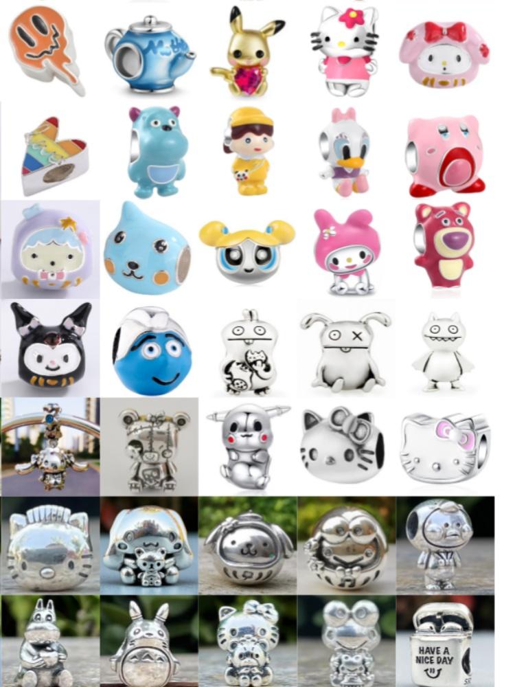 Покрытый медью кубический цирконий Herocross мультяшный кролик шарм семья мать бусины стопор подходит для оригинального европейского браслета ювелирные изделия