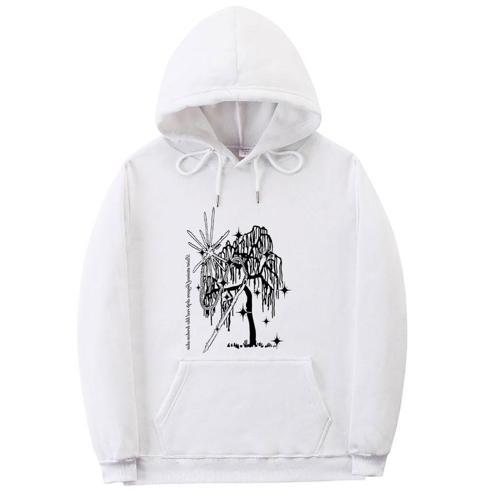 Рэппер Ecco2k Drain Gang Aloegarten Tree Logo Print Толстовка Bladee Хип-хоп Спортивная одежда Унисекс Женская мода Повседневная негабаритная толстовка