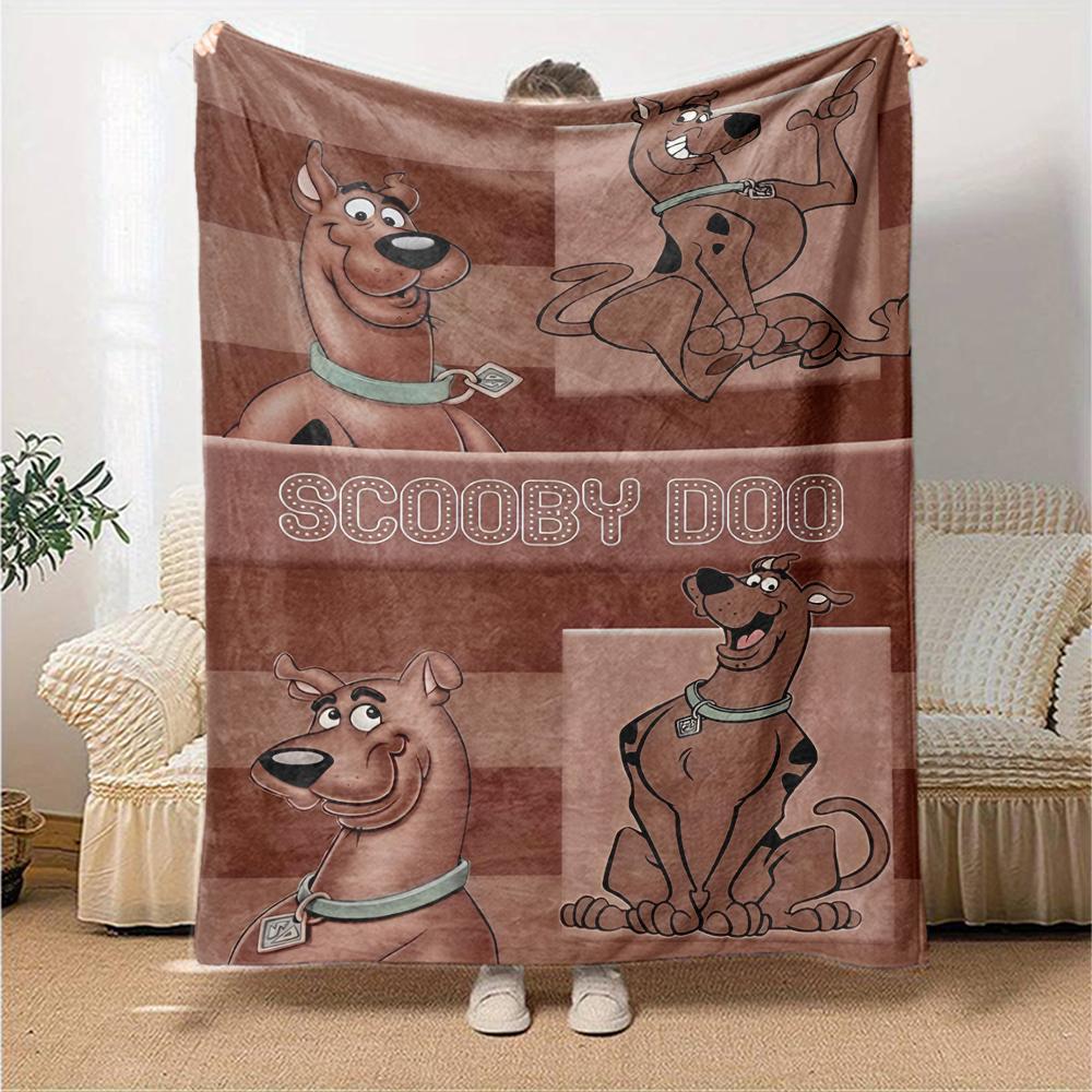 Scooby-Doo Theme Printed Blanket - Perfect for Couch, Bed, Travel & Outdoor Use | Machine Washable, Cozy & Durable.