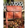 Small Brown Leather Messenger Bag, 7”x9” One Buckle Leather Purse, Boho Style Crossbody Bag, Fairtrade Unisex Bag, EDC, Steampunk, Phone Bag