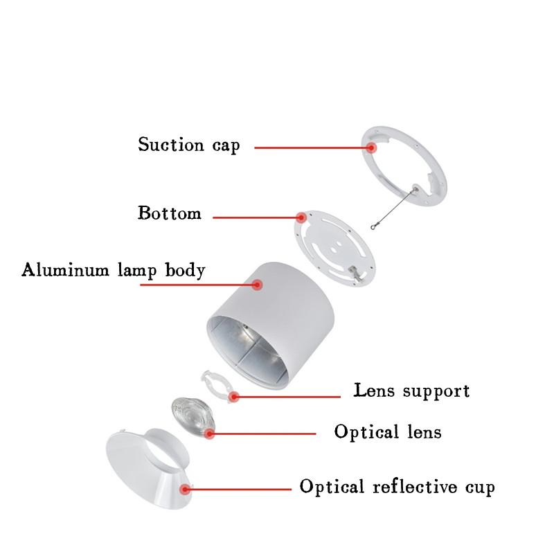 Круглый светодиодный потолочный светильник, потолочный светильник для гостиной, спальни, коридора, антибликовое освещение COB/SMD10W12W15W18W24W, бытовое освещение