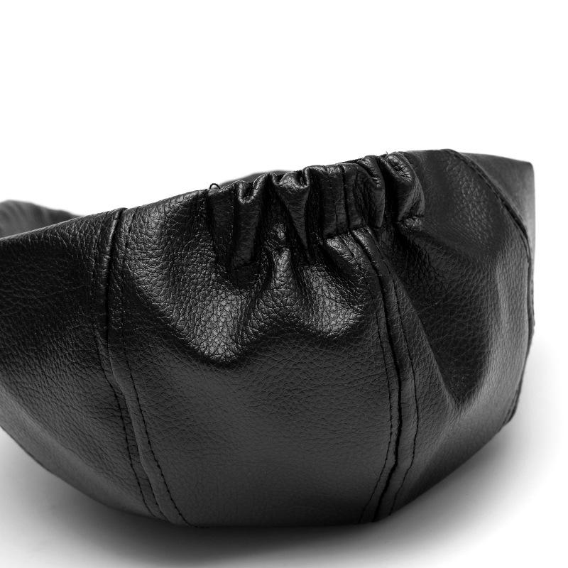 Осень-зима мужской бархатный теплый кожаный берет восьмиугольная кепка для папы