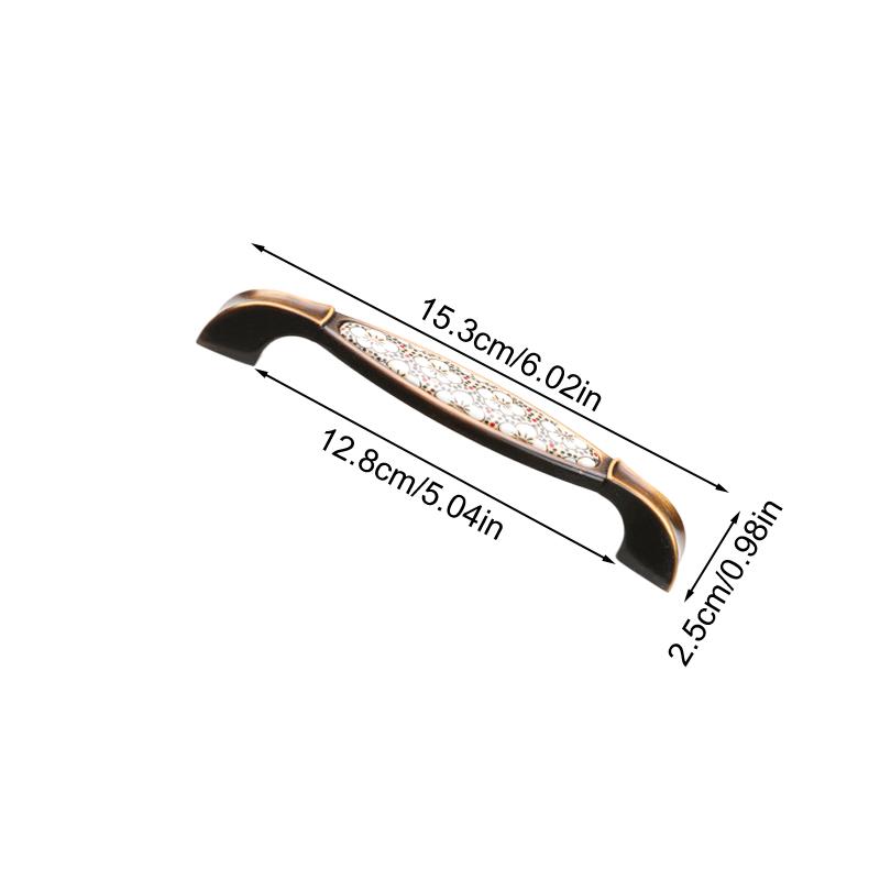 1 шт. с установочным оборудованием, полированная отделка, ручки для шкафа, легкие, роскошные, керамические, старинные, антикварные, бронзовые ручки для шкафа