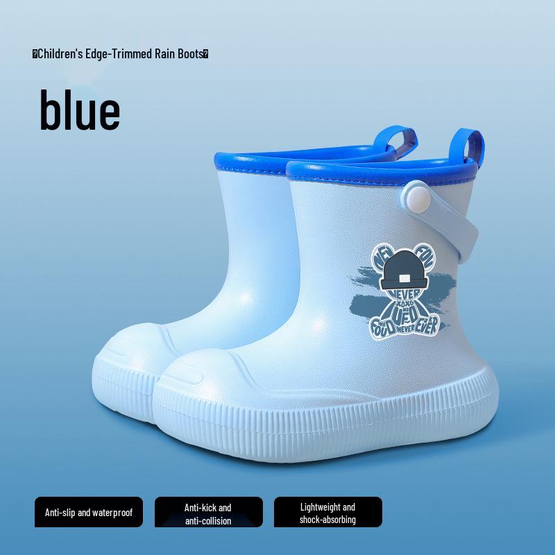 Детские водонепроницаемые резиновые сапоги - Нескользящие, Высокие, для школы
