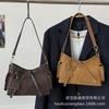 Suede Bag Women's Large Capacity 2025 New Autumn and Winter Versatile Retro Shoulder Underarm Bag Commuter Bucket Bag