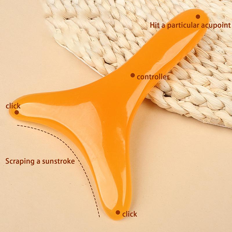 Треугольная массажная доска Гуаша для красоты, смоляной инструмент для акупунктуры и шиацу, для лица и всего тела, универсальный, усталый, расслабляющий