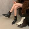 Fashion New Fashion Women's Retro Short Boot Women's Autumn/Winter Genuine Leather Pointed Boots Flat Bare Shoes for Women Thin Shoes